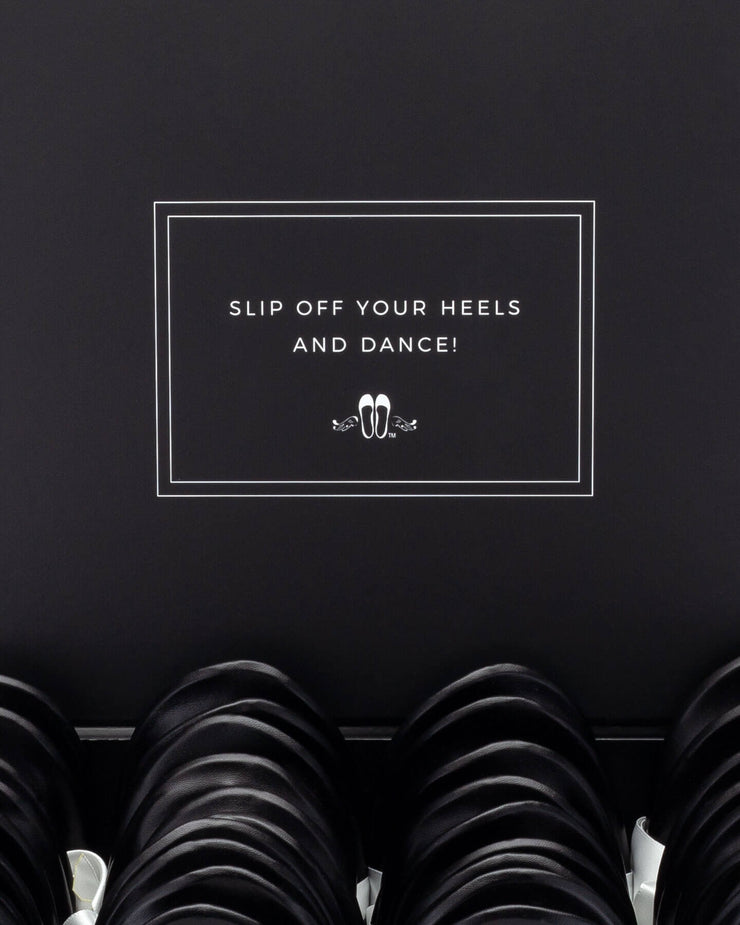 2026 June Pre-Order - 20 Pairs of Black Rescue Flats (BLACK Display Box)