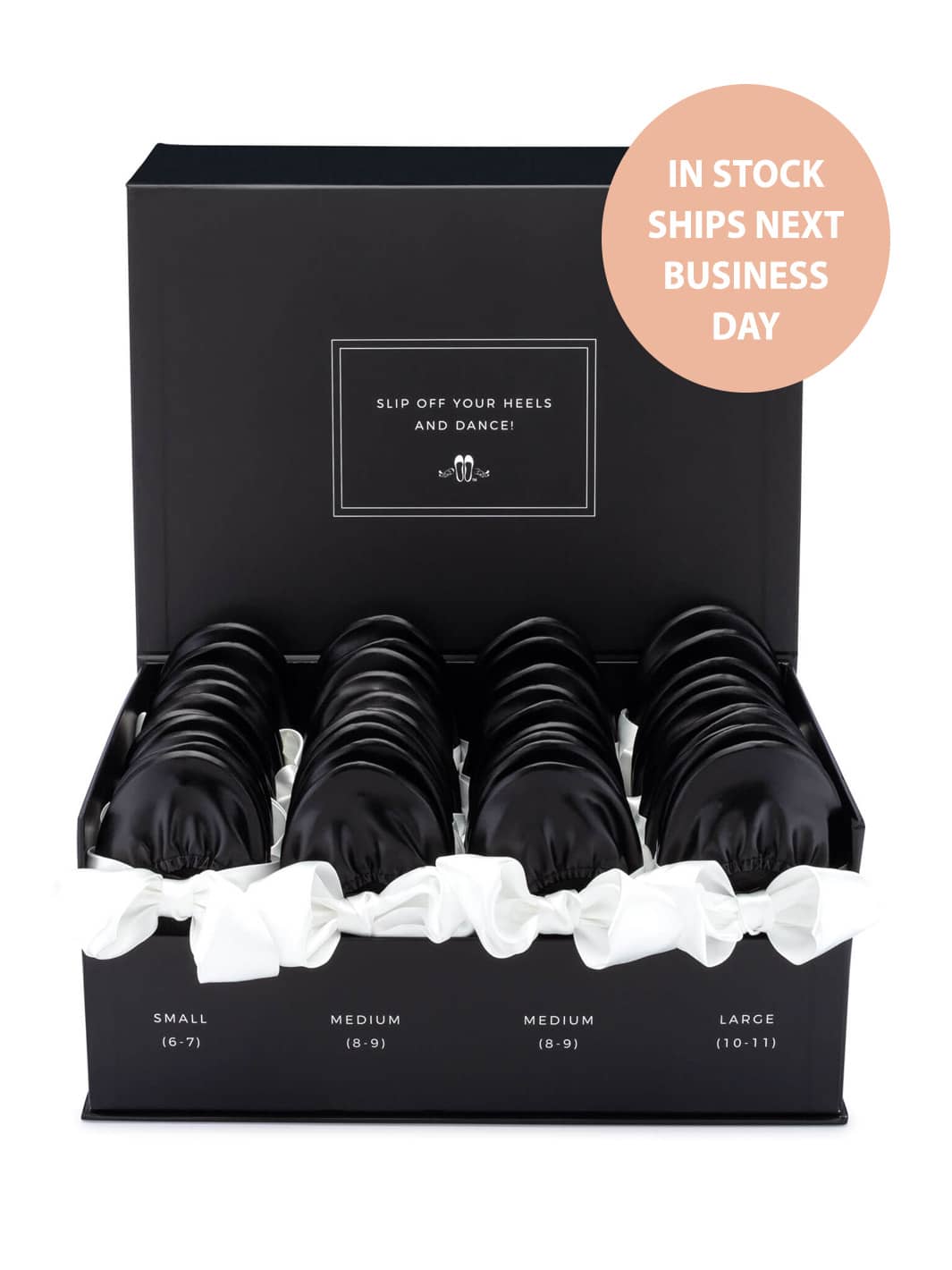 20 Pairs of Black Rescue Flats (BLACK Display Box)