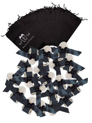 20 Pairs of Gold Glitter Rescue Flats (WHITE Display Box)