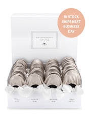 20 Pairs of Silver Rescue Flats (WHITE Display Box)