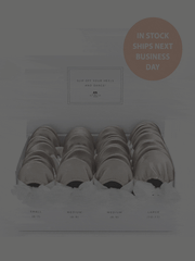 20 Pairs of Silver Rescue Flats (WHITE Display Box)