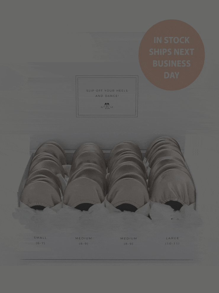 20 Pairs of Silver Rescue Flats (WHITE Display Box)