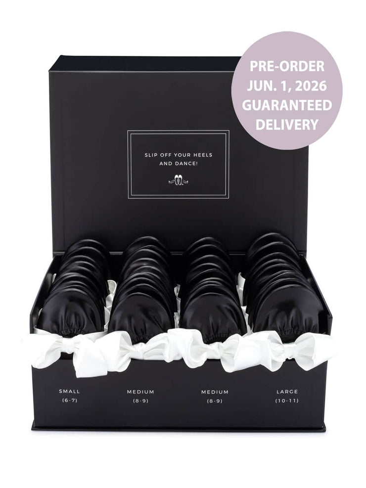 2026 June Pre-Order - 20 Pairs of Black Rescue Flats (BLACK Display Box)
