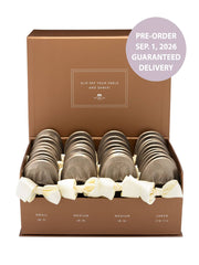 2026 September Pre-Order - 20 Pairs of Champagne Glitter Rescue Flats (Rose GOLD Display Box)